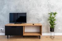 Televízia a/alebo spoločenská miestnosť v ubytovaní Apartamenty Przy IV Śluzie - LUX 50m2