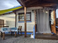 Patio alebo iná vonkajšia časť ubytovania Cabaña Granitas