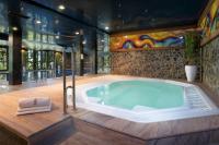 Bazén v ubytovaní APLEND Wellness Hotel Borovica alebo v jeho blízkosti