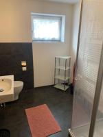 Koupelna v ubytování Ferienwohnung- Pfenniggeiger