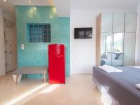 Posteľ alebo postele v izbe v ubytovaní Lux Sea Studio - Porto Rafti