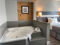 Auberge de la Gareにあるベッド