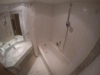 A bathroom at Hotel Gruberhof Innsbruck Igls B&B