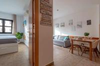 Posteľ alebo postele v izbe v ubytovaní Apartamento 303 junto a la playa piscina y parking