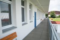 Balkon lub taras w obiekcie Ubytovna a Cykloubytovna Koupaliště Kadaň
