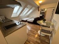 Kuchyň nebo kuchyňský kout v ubytování Apartmány Skryjova