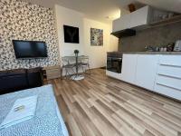Kuchyň nebo kuchyňský kout v ubytování Apartmány Skryjova