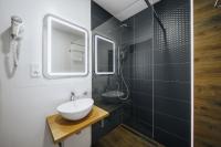 Koupelna v ubytování Hotel U Leva
