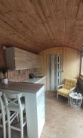 Kuchyň nebo kuchyňský kout v ubytování Maringotka/tiny house SEN VYSOČINA