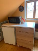 Kuchyň nebo kuchyňský kout v ubytování LOFT Natalya Gold