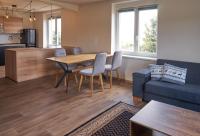 Kuchyň nebo kuchyňský kout v ubytování Urtica apartmány