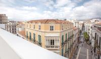 Nespecifikovaný výhled na destinaci Málaga nebo výhled na město při pohledu z apartmánu