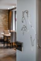 a drawing of a horse on a wall at Hotel Wildpferd Dülmen in Dülmen