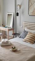 Posteľ alebo postele v izbe v ubytovaní Boho Studios Liapades - Near restaurants, bus and beaches