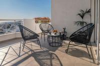 Balkón nebo terasa v ubytování Bright 3bdr Apt with Roofgarden, Jacuzzi