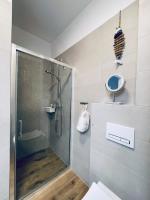 Kúpeľňa v ubytovaní Apartament Morski Keja I Kołobrzeg Podczele