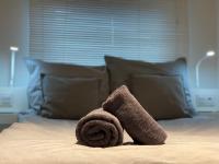 Posteľ alebo postele v izbe v ubytovaní Apartament Opieszyn 16