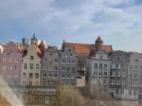 Výhľad na mesto Gdansk alebo výhľad na mesto priamo z apartmánu
