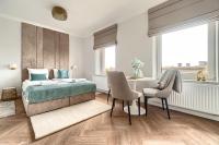 Posteľ alebo postele v izbe v ubytovaní MARGI Daphne LUX BEAUTI STUDIO