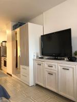 Televízia a/alebo spoločenská miestnosť v ubytovaní Studio apartma Franca