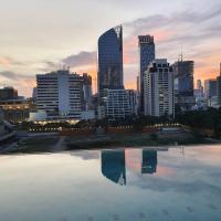 Nespecifikovaný výhled na destinaci Bangkok nebo výhled na město při pohledu z hotelu