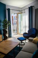 Posedenie v ubytovaní APARTAMENT ELEGANCE BLUE w Let's Sea Basen&SPA