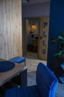 Posedenie v ubytovaní APARTAMENT ELEGANCE BLUE w Let's Sea Basen&SPA