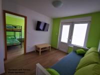 TV a/nebo společenská místnost v ubytování Apartment and room Anica