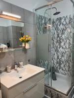 Koupelna v ubytování Calla apartment Zagreb - NOVI APARTMAN, GARAŽA, VIDEO NADZOR