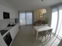 A kitchen or kitchenette at Suite Serenissima bilocale con terrazzo frontemare - Agenzia Cocal