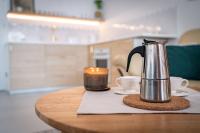 Príslušenstvo na prípravu kávy alebo čaju v ubytovaní Apartamenty zaSzczyty