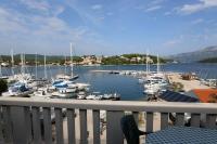 a view of a marina with boats in the water at The Olive Tree in Lumbarda