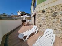 Balkón alebo terasa v ubytovaní Foz Playa Rapadoira - Bajos con terraza