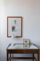 The floor plan of Amazing penthouse with terrace and rooftop in Trastevere