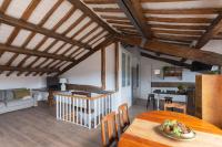 A seating area at Amazing penthouse with terrace and rooftop in Trastevere