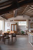 The floor plan of Amazing penthouse with terrace and rooftop in Trastevere