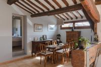 The floor plan of Amazing penthouse with terrace and rooftop in Trastevere