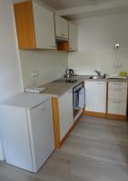 Kuchyň nebo kuchyňský kout v ubytování Apartmán Karovi