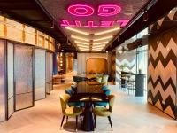 lyf Xi'an Dayanta by Ascott free gym & self-service free laundry roomにあるシーティングエリア