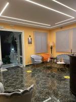 A seating area at Hotel Aggelos Kefalonia