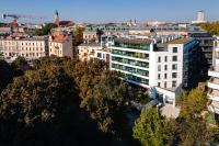 Výhľad na mesto Krakov alebo výhľad na mesto priamo z apartmánového hotela