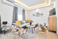 Televízia a/alebo spoločenská miestnosť v ubytovaní Holiday home in Murine - Istrien 42601