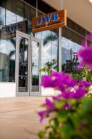 Bygningen som resortet ligger i