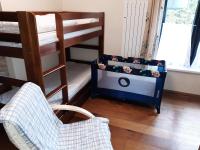 Postel nebo postele na pokoji v ubytování Apartmán Šumavský Buk 14 Brčálník