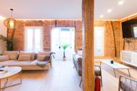 TV a/nebo společenská místnost v ubytování New Abando AC by Staynnapartments