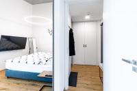 Postel nebo postele na pokoji v ubytování Apartmán v Tee house Čeladná