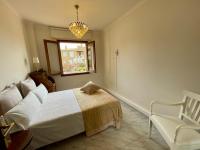 Łóżko lub łóżka w pokoju w obiekcie *****Villa de Món max. 8 Personen, Meerblick + Pool