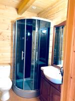 Łazienka w obiekcie Chalet cosy au cœur du Dévoluy avec vue magnifique