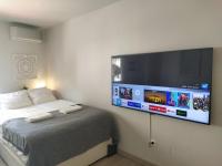 Posteľ alebo postele v izbe v ubytovaní Acogedor y moderno estudio en Capuchinos