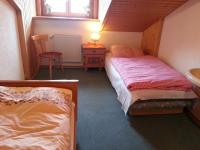 Postel nebo postele na pokoji v ubytování Pension Bergblick